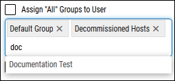 Create New User - Add User to Groups